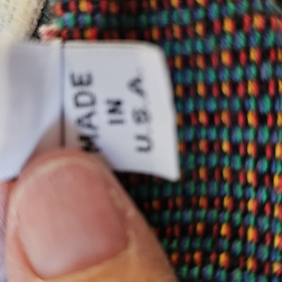 Colorful Patchwork Tapestry Button-Up Jacket By Claire Murray SILVERADO USA. - Picture 10 of 10